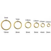 50-100Pcs Anillos Abiertos De Acero Inoxidable Para Fabricación De Joyas Accesorios De Anillos Divididos Anillo Sencillo Suministros Para Joyería DIY - details 4