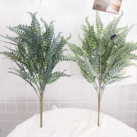 Plantas Artificiales 60cm Pernasa Fern Green Hojas Verdes Decoración De Habitaciones Falso Grama Plástica Para Casas Bodas Y Fiestas Navideñas - details 0