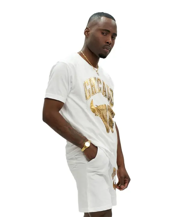 Camiseta Area Zero Blanca/Oro Golden Sneakers Tee - 1