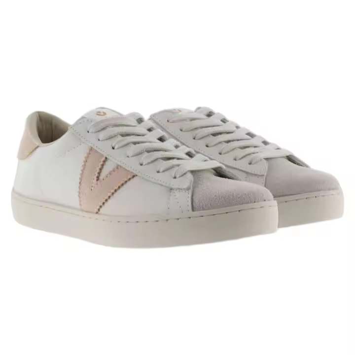 Zapatillas Victoria Berlin Piel & Serraje para mujer en color blanco - 1