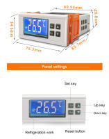 Controlador De Temperatura Para Refrigerador STC-8080A+ Timer De Deshielo Automático Con Solenoide Monoproya Inteligente - details 7