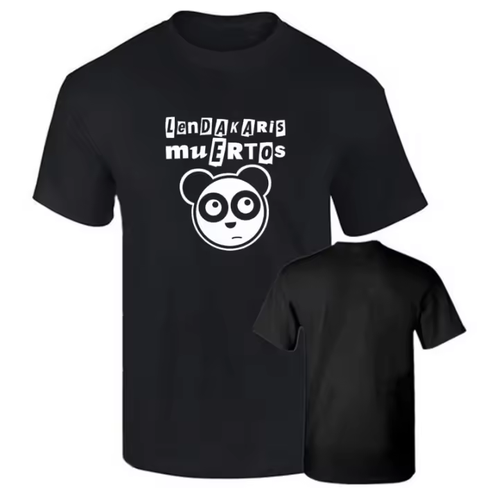 BCC Camiseta Premium LENDAKARIS Muertos Oso Panda Punk Algodon Calidad 190grs - 1