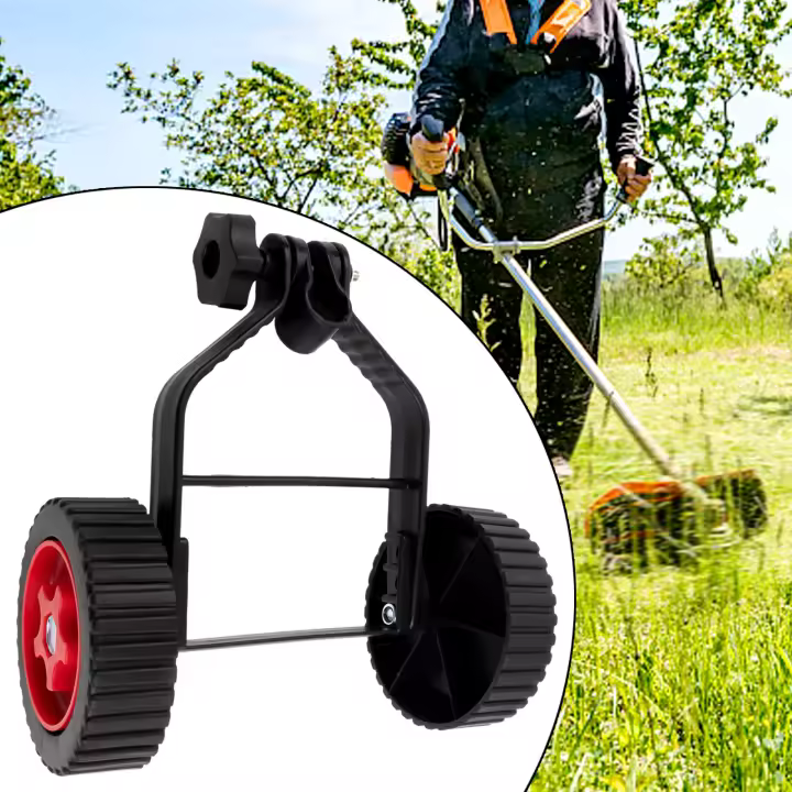 Juego De Ruedas Para Trimmer Cortacésped Auxiliar Ruedas De Soporte Para Jardín Y Trabajos De Jardinería - 1