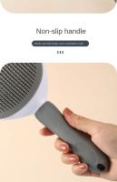 Peine Para Gatos Y Perros Herramienta De Eliminación De Pelos Acero Inoxidable Masajeador De Belleza Accesorios Para Animales - details 3
