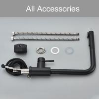 Grifo negro extraíble para fregadero de cocina, mezclador de agua fría y caliente de acero inoxidable, boquilla de pulverización, 2 modos, Flexible - details 8