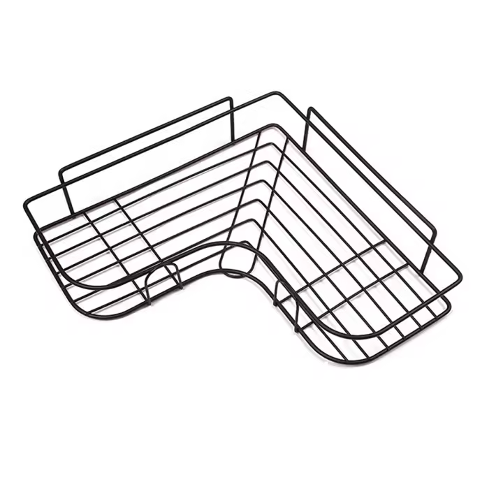 Rack De Acero Para Cocina Y Baño Resistente Almacenamiento En Esquina Durable Estructura Triangular Para Organizar Espacio - 1