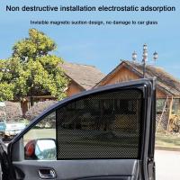 2Pcs Pegatinas De Sol Para Coche Electrostáticas Bloqueo De Luz Y Calor Para Ventanas Lateral Traseras Película De Cubierta - details 13