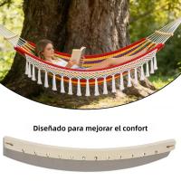 2pcs Barra De Espalda Para Hamaca Desmontable Arco Con 14 Agujeros Soporte De Repuesto Para Porche Patio Jardín Pared Y Camping - details 2