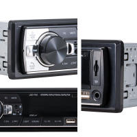 SINOVCLE 1din Radio De Coche Con Audio Bluetooth Estéreo MP3 Reproductor FM Receptor 60Wx4 Con Control Remoto AUX/USB/TF Card in Dash Kit - details 1