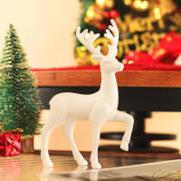 Juego De 2 Piezas De Reindeer Familiar Para Navidad Decoración De Resina Estilo Festivo Para El Hogar Interior Regalos De Navidad - details 5