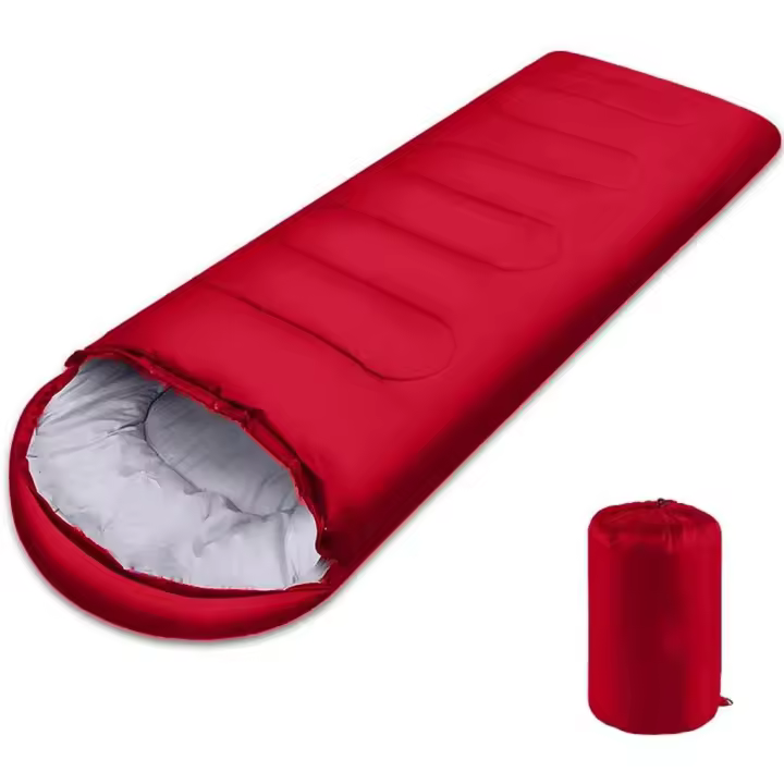 Saco de dormir de 82.7 * 29.5 pulgadas, saco de dormir liviano a prueba de viento para 4 estaciones, con bolsa de compresión, impermeable, relleno de microfibra, 15-25 grados adecuado para mochileros/senderismo/campamento/escalada - 1