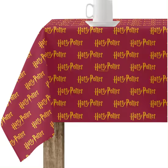 BL BELUM  Mantel antimanchas modelo Harry Potter Basic 5 Red  Mantel antimanchas Teflón  Mantel antimanchas Mesa Rectangular Resinado  Mantel Mesa Cocina  - Mantel Elegante Made By BL BELUM - Mantel No traspasan Líquidos Made Spain - 1