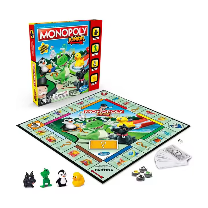 Hasbro Juego De Monopoly Junior En Portugués - 1