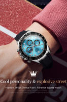 Reloj De Pulsera Masculino OLEVS 2875 Con Fase Lunar Cinta Adhesiva De Silicona Resistente Al Agua Luminoso Moda Reloj De Cuarzo - details 1