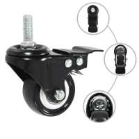 vidaXL Ruedas giratorias con frenos 8 unidades 50 mm - details 1