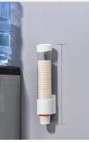 Dispensador De Tazas De Papel Desechables Soporte De Taza De Plástico Para Agua Montado En La Pared Estante De Almacenamiento Automático De Tazas Contenedor - details 9