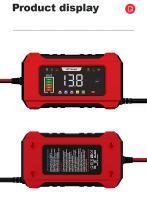 Cargador De Batería De Coche Automático 12V 6A Carga Rápida Digital Reparación De Pulso Para AGM GEL WET Ácido Plomo - details 9