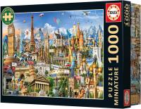 Educa Puzzle 1000 Miniature Simbolos Europa Incluye Pegamento Fix Puzzle. Medidas: 30 x 46 cm. Educa 20248 - details 3