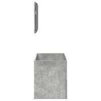 vidaXL Armario de baño con espejo madera de ingeniería gris hormigón - details 3
