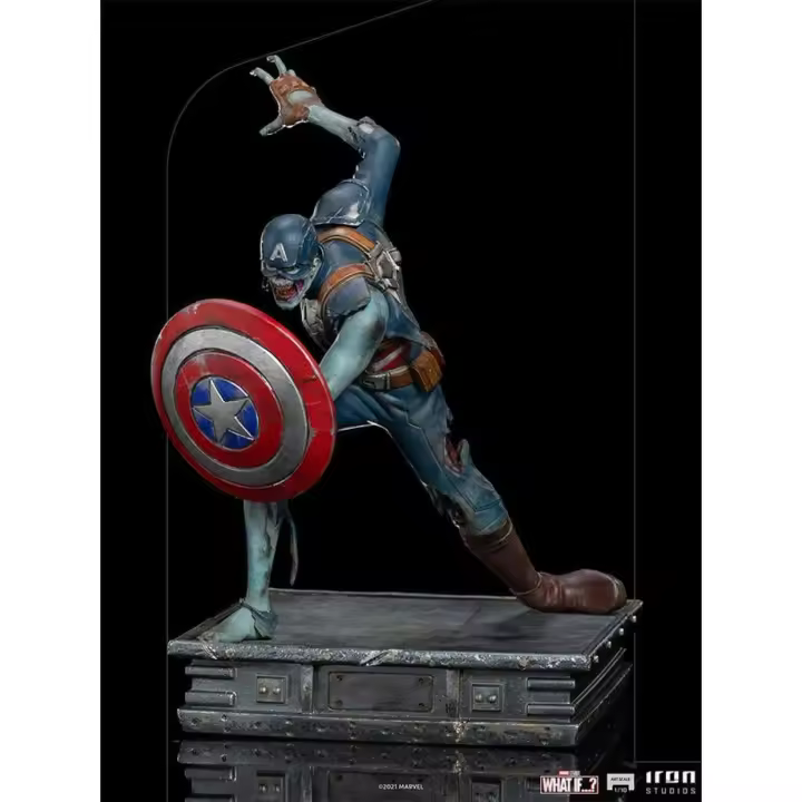 IRON STUDIOS WHAT IF ZOMBIE CAPT AMERICA 1/10 ART ST - 1