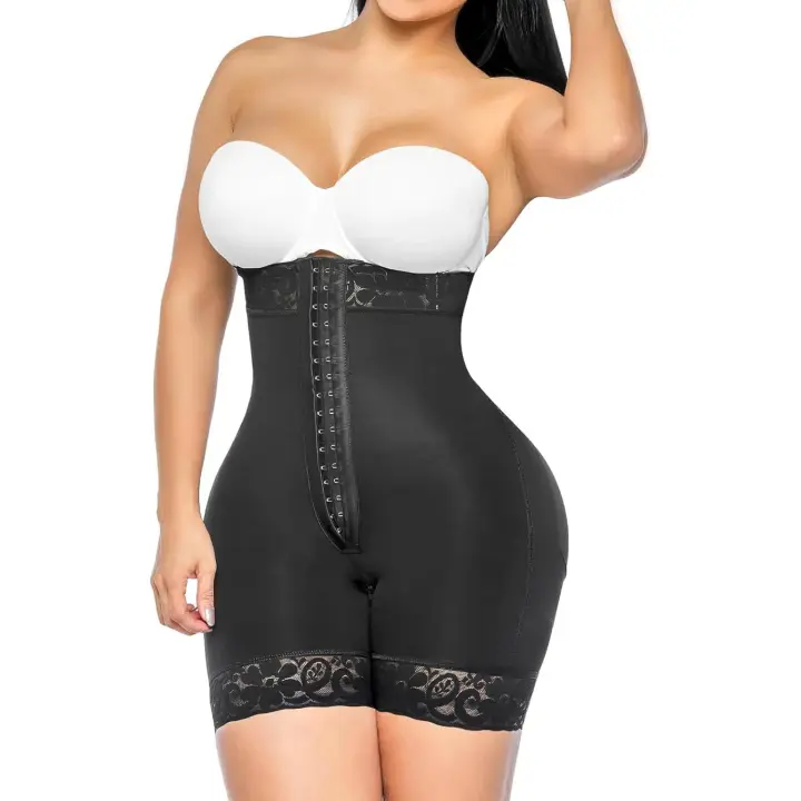 YIANNA Fajas Reductoras Mujer Abdomen Cuerpo Moldeador Reductor Faja Colombiana Reductora Shapewear Body Beige Sin Tirantes M - 1