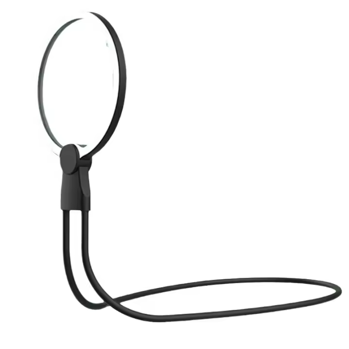 5X Lupa Recargable Manos Libres con Luz, Cuello de Cisne Flexible 15cm Actualización Lupa HD Grande para Lectura 24 Luz LED Ultrabrillante para Reparación de Cuello Costura Personas Mayores - 1