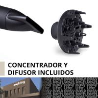 Secador de Pelo Profesional Innoliving | 2200W | Efecto Goma Tacto Suave | Secado Potente y Rápido | Incluye Concentrador y Difusor | Potente y Versátil para Cabello de Todo Tipo - details 0