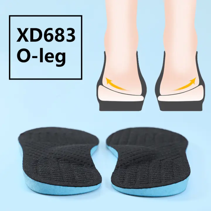 Plantillas ortopédicas correctoras para piernas en X para hombres y mujeres, plantillas para piernas en O, plantillas para zapatos con arco plano, talla 35-46 - 1