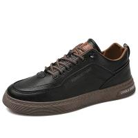 Zapatos Casuales Para Hombre De Color Sólido Y Moda Portátiles Cómodos Planos Antideslizantes Y Resistentes Al Desgaste Deporte Con Suela De Cuero Viscosa Talla Verdadera - details 2