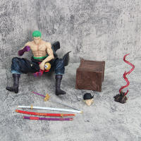 Figura De Anime Roronoa Zoro Sentado 15cm Modelo Ornamento De Escritorio Para Coleccionistas Jóvenes Hombres Decoración De Juguetes - details 6