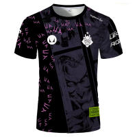 Camiseta De Verano 2024 Esports Impresión 3D Equipo Nacional G2 Deporte Transpirable Oversize Hombre Cuello Redondo - details 5