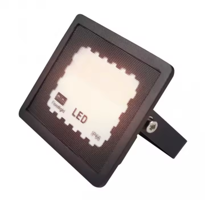 FABRILAMP Proyector Zircon 10w 4000k Negro 1000lm 120º 10x8x2,3 Cm Ip66 - Alta Potencia - 1