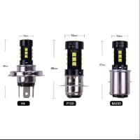 Bombilla De Moto LED Universal AC DC Ultra Blanca Alta Brillo H4 P15D BA20D 3030 15SMD Alta/Baja Lámpara De Moto - details 10
