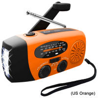 Radio De Emergencia Con Luz De LED Y Crank De Mano 2000mAh AM FM NOAA Solar Tenedor De Emergencias Y Camping Con Cargador De Power Bank - details 8