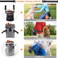 Bolsa Portátil Para Mascotas Con Cinturón Ajustable Y Cuenco Plegable Herramienta Multifuncional Para Entrenamiento Al Aire Libre Almacenamiento De Alimentos Para Perros - details 6