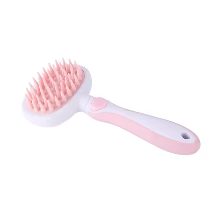 Cepillo de Aseo para Perros y Gatos, Peine Masajeador para Mascotas con Puntos de Goma, Quita el Exceso de Pelo, No Rasca la Piel - 1