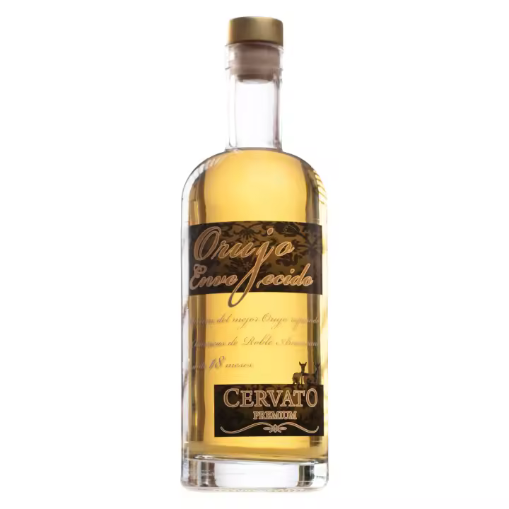 CervatO Aguardiente de Orujo Envejecido 70CL  "El mejor Orujo reposado en barricas de roble 18 meses" - 1