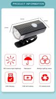 Luz Delantera De Bicicleta MTB LED Recargable USB Impermeable Luz De Advertencia De Seguridad Para Montaña Accesorios De Ciclismo - details 2