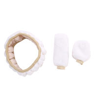Cubierta De Volante De Coche Personalizada 3pcs Color Sólido Plush Accesorios Para Decoración Automóvil Adecuado Para Mujeres - details 15