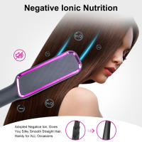 Peine Eléctrico Multifuncional Para Cabello Negativo Ion Antisalpicaduras Herramienta De Peinado Y Liso Con Cepillo Rotativo De 25W-39W Tamaño 50*10 - details 6