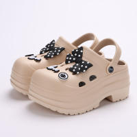 Sandalias Plataforma Gruesa Eva Para Mujer Verano Antideslizantes Zapatos De Jardín Clogs De Tapa Cerrada Para Playa Y Tierra - details 12