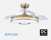 FABRILAMP Ventilador Dc Dani 48W-59w 4800LM-6980lm COLORES 4aspas 6velocidades 91D-107d 3000-4000-6000k Remoto+Reg.Intensidad+memoria+temporizador 24 Incluye mando a distancia y dos tijas de 12.5 y 25 centímetro Productos originales calidad de confianza - details 2