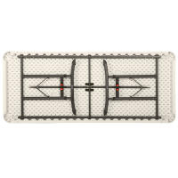Mesa patas plegables ajustable en altura Lifetime 183x76x61-91 cm - details 1