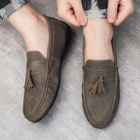 Zapatos Casuales Para Hombre En Cuero Ligeros Y Transpirables Mocasines Clásicos Para Conducir Y Caminar Comodidad SLIP-ON Para Primavera/Otoño - details 12