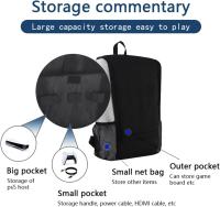 Bolso De Viaje Para PS5 Consola De Almacenamiento Protector De Lujo Con Manija Y Mochila Tipo Suave Capacidad Bajo 20 Litros Material Oxford Con Lining De Nylon - details 2