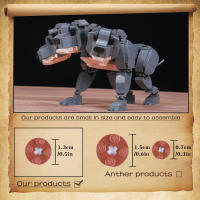 737PCS Bloques De Construcción Creativos Cerberus El Perro Trifacial Juguetes De Bloques Para Niños Regalo Para Niños Edad 6-12 Años Material Plástico - details 3