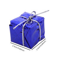 12PCS Caja De Regalo De Navidad Miniatura 1/12 Escala Resina Simulación Para Niños Decoración De Escritorio Hogar Jardín Coche Casa De Muñecas - details 0