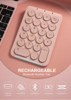 Teclado Numérico Inalámbrico BOW De 22 Teclas Recargable Bluetooth Con Capas De Teclas Redondas Para Portátil iPad Estilo Mini Ergonómico Sin Retroiluminación - details 0