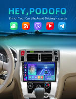 Podofo Radio de coche Android 2 Din para Hyundai Tucson 2006 2007 2008 -2013 Carplay 8+128GB AI Voice WIFI+4G DSP GPS Navegación Multimedia Reproductor de Video - details 0