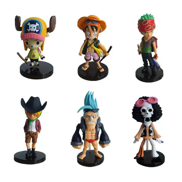 Set De 6 Figuras De Acción Anime One Piece Luffy PVC Modelo Coleccionable Decorativo Juguetes Para Niños Regalo De Cumpleaños - 1